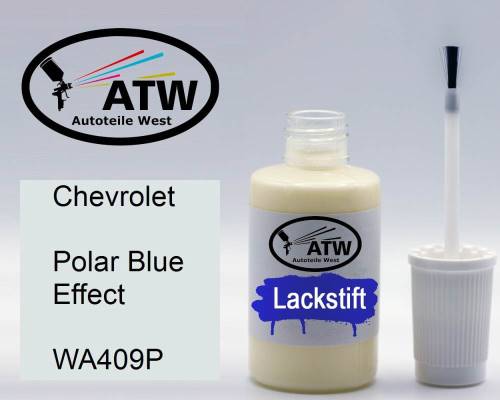 Chevrolet, Polar Blue Effect, WA409P: 20ml Lackstift, von ATW Autoteile West.